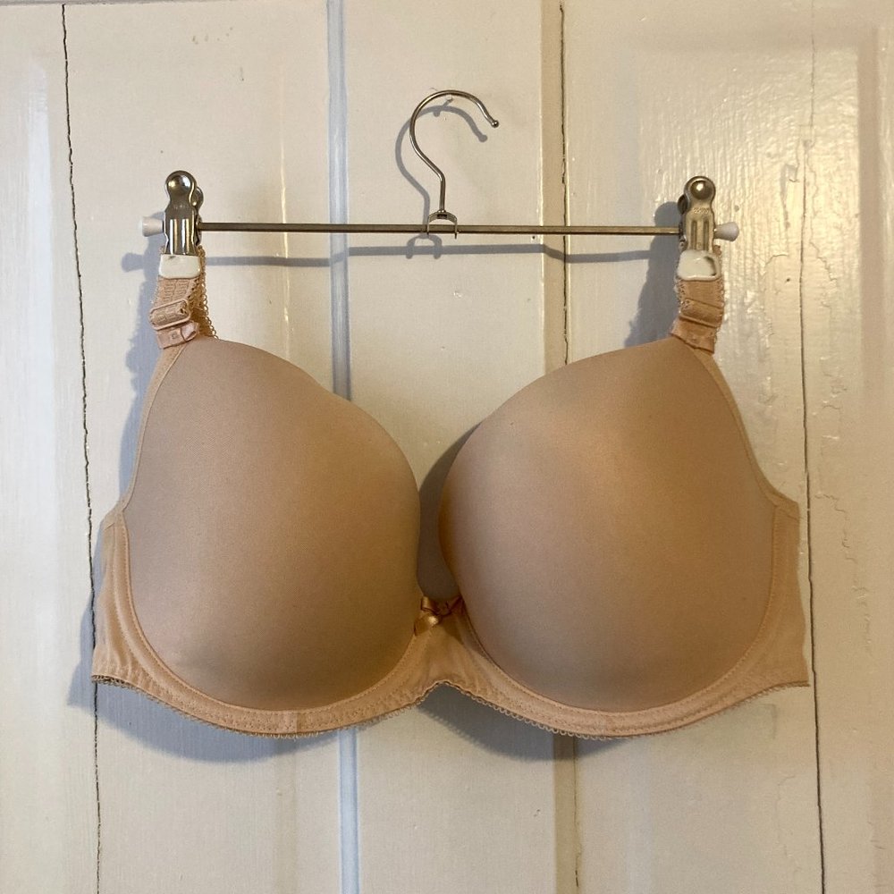 Freya Deco Moulded Plunge Bra 36F Nude